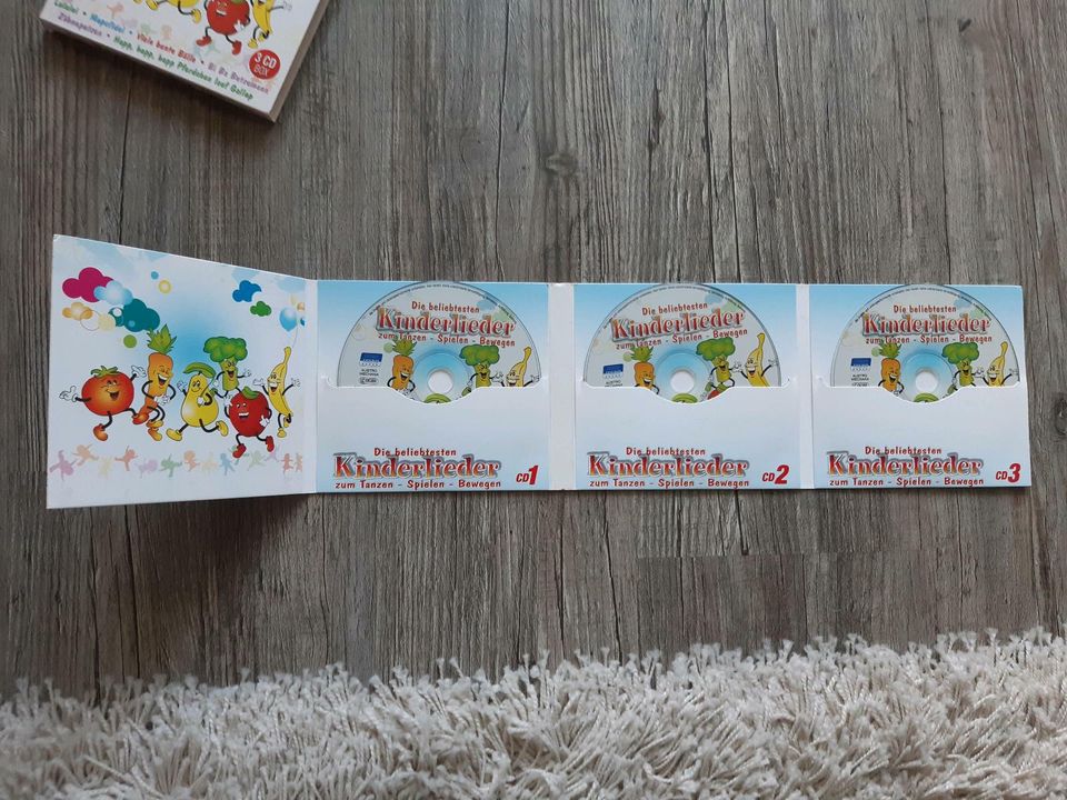 Neuwert 3 CD Box Kinderlieder zum Tanzen Spielen Bewegen Geschenk in Peitz