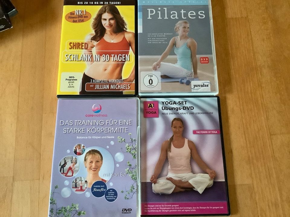 Pilates, Yoga, CoreWellness und Shred Schlank in 30 Tagen DVDs in Freden
