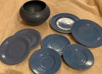 Set: 8 Teilig: Teller Dekoteller Deko Blumentopf blau Teller Vase Baden-Württemberg - Ellwangen (Jagst) Vorschau