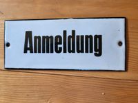 Verkaufe altes antikes seltenes Emaileschild  Anmeldung Sachsen-Anhalt - Hohe Börde Vorschau