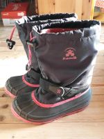 Kamik Winterstiefel  Größe 3 Größe 35 dunkelblau pink Bayern - Siegsdorf Vorschau