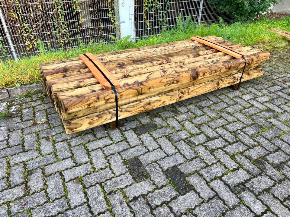 Palisade Rundholz Schneefangholz Stangen Holz - 18 x 300 cm - KDI in Lennestadt