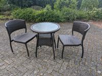 Gartenmöbel Garnitur Polyrattan 2 Stühle 1 Tisch Niedersachsen - Bad Bentheim Vorschau