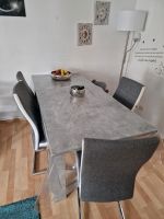 Esstisch mit 4 Stühlen in betonoptik Hessen - Kaufungen Vorschau