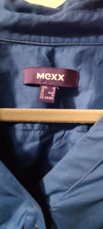 Mexx Bluse☀️(Größe 34/XS) blau, royalblau in Oster-Ohrstedt