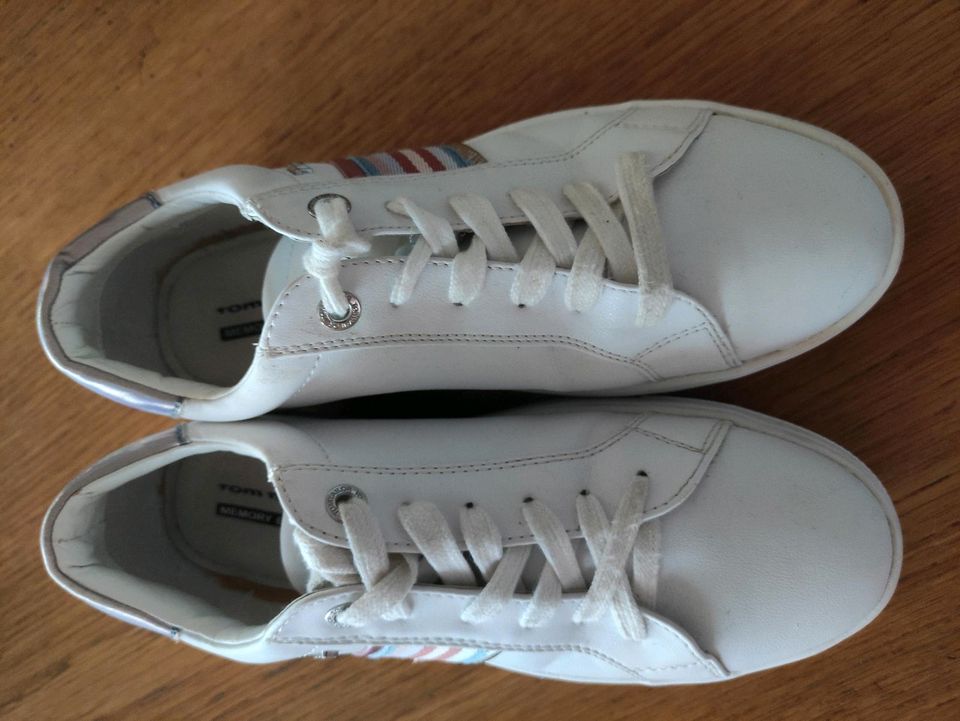 Sneaker Tom Tailor weiß Mädchen Gr. 37 TOP in Lohmar