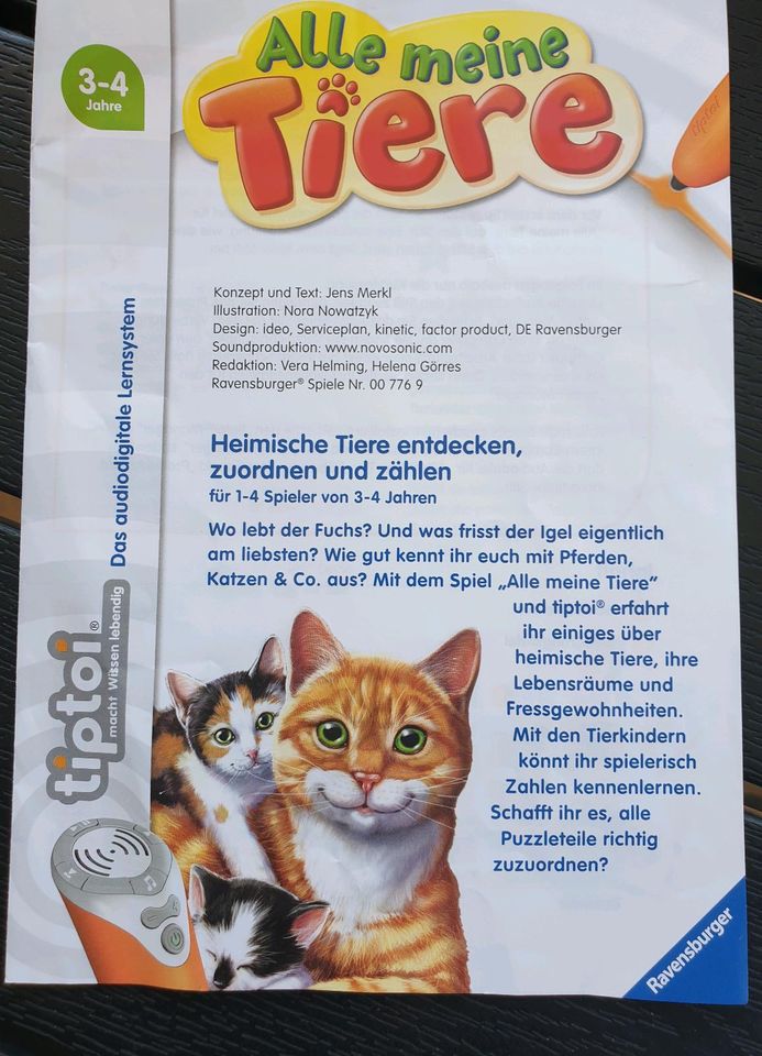 Tip toi "Alle meine Tiere" von Ravensburger in Göttingen