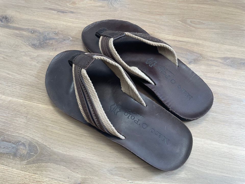 Marc o Polo Herren Flipflops Schlappen Sandalen Schuhe Leder 42 in Oelde