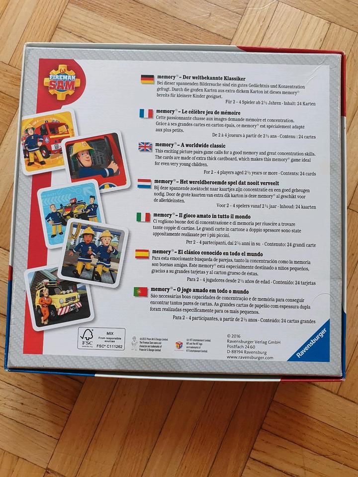 Feuerwehrmann Sam My first  Ravensburger Memory mit 24 Karten in Dorsten