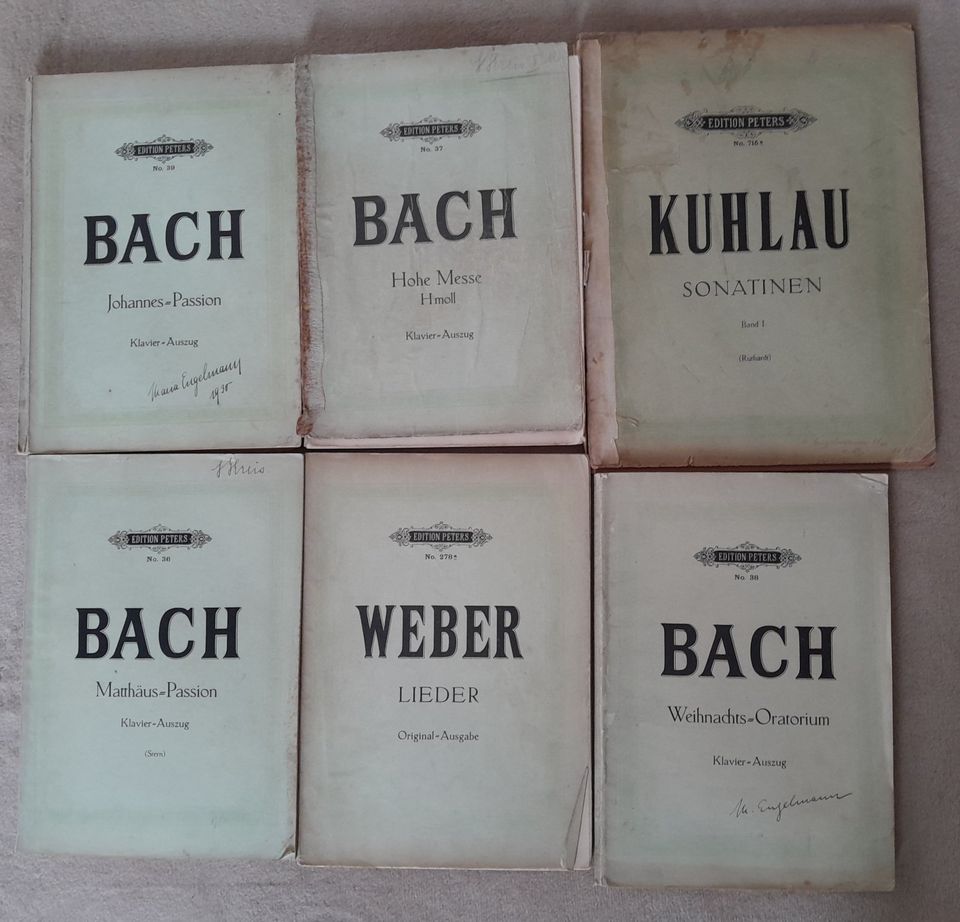 Konvolut 43 alte antike Noten ca 1900 - 1940 in Bad Mergentheim