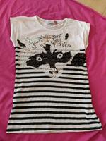 T-Shirt Waschbär schwarz weiß gestreift Zara Gr M Hessen - Gießen Vorschau