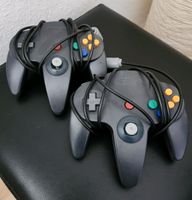Zwei Controller Game-Pad für Nintendo 64 Schwarz - Guter Zustand Nordrhein-Westfalen - Warburg Vorschau