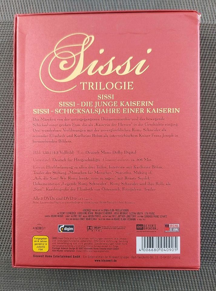 Sissi Triologie 3 DVDs in Immenstadt