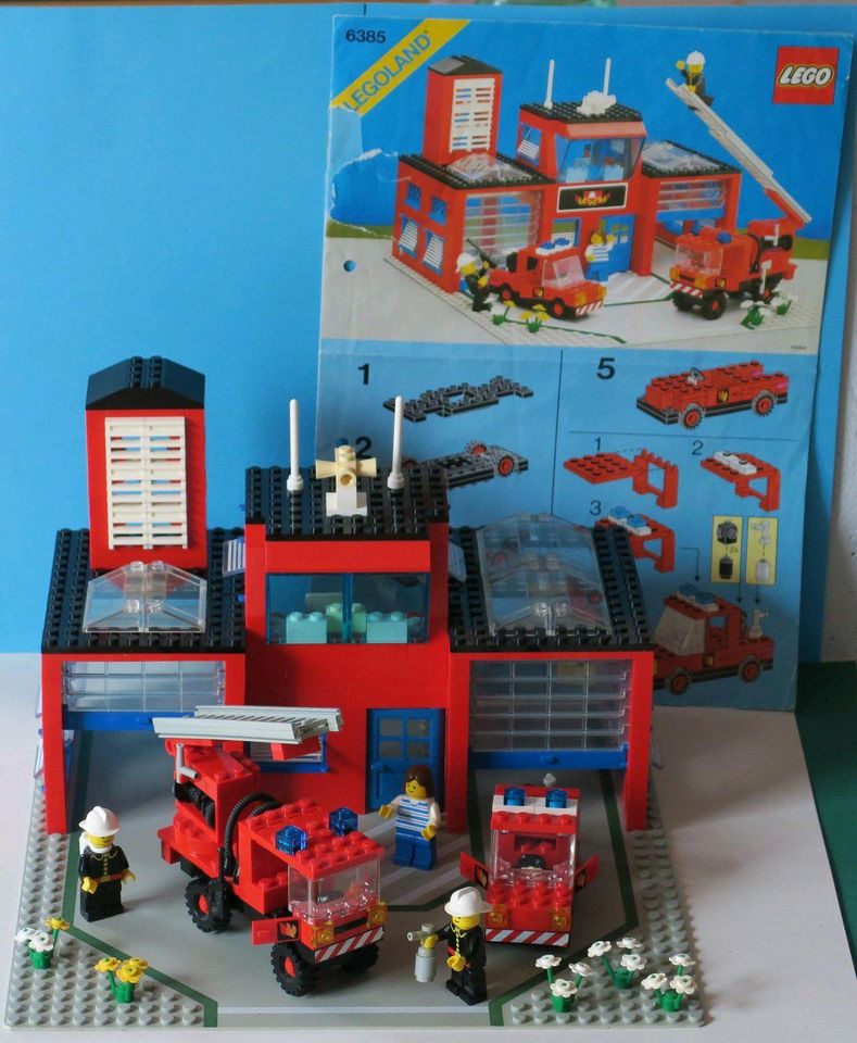 LEGO Set Nr. 6385 „Feuerwehr“ von 1985 mit OBA in Dornstadt