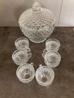 Glas-bowleset mit 6 passenden Gläsern Bayern - Wiedenzhausen Vorschau