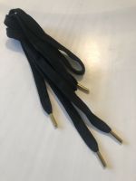 Schnürsenkel schwarz, breit, Shoe laces, gold aglet Niedersachsen - Lehrte Vorschau