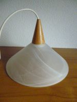 ⭐ Hängelampe • Deckenlampe • weißes gemasertes Milchglas Bayern - Waltenhofen Vorschau