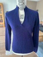100% Cashmere Kaschmir Pullover Lila 38 M TOP Hessen - Messel Vorschau