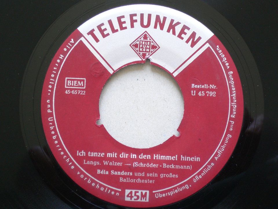 Schallplatten:  4 x  Béla Sanders in Oberursel (Taunus)