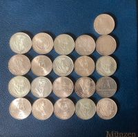 21 x 5 DM Gedenkmünzen 1968-1979 -Alle 625er Silber- BRD Konvolut Hessen - Korbach Vorschau