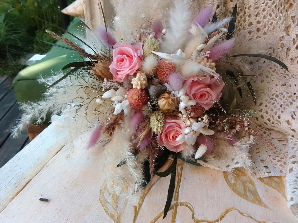 Trockenblumen Strauß, Brautstrauß, Hochzeit, Boho, Handmade in Beelitz