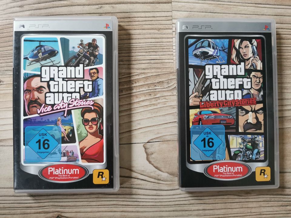 PSP Spiele 2 STK "grand theft auto" ab 16 Jahre in Twedt b Schleswig