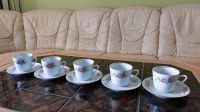 5 Kaffeetassen mit Kuchenteller Sachsen - Hohnstein Vorschau