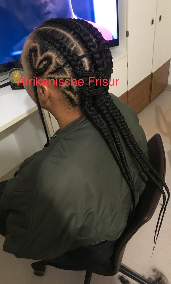 Dutch cornrows conrows Boxer Braid Zöpfe Haarverlängerung in Berlin