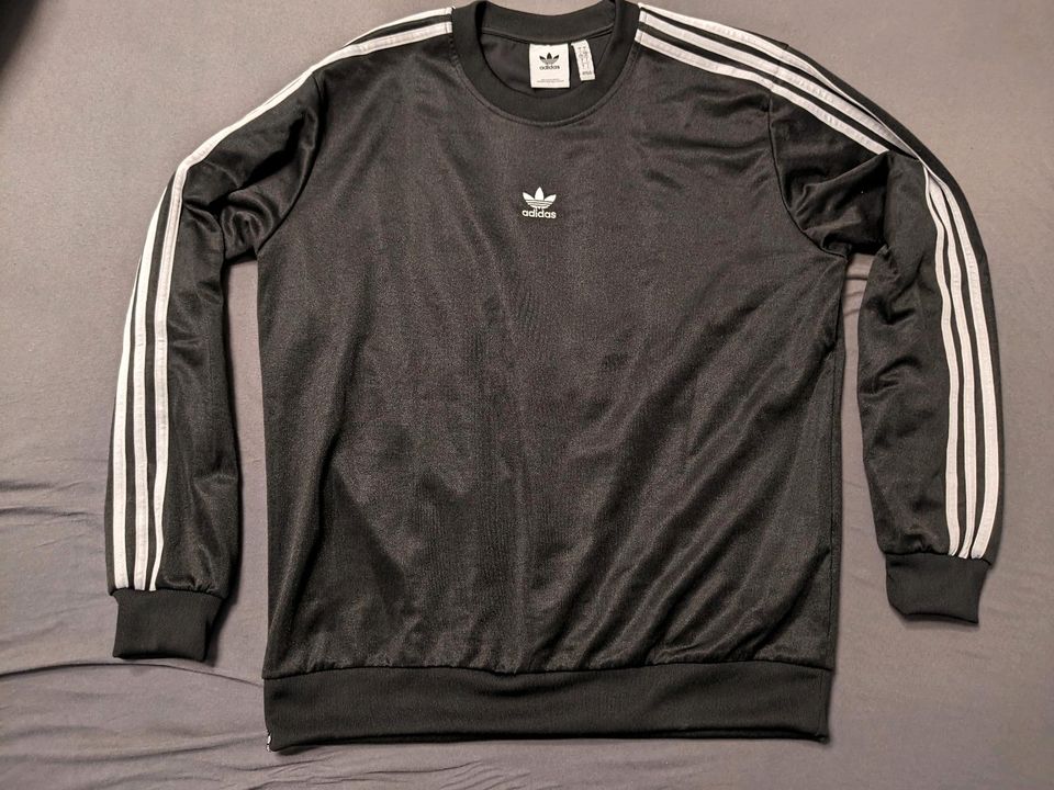 Adidas SST original high Shine Pullover Jacke Shirt Sweatshirt in Sangerhausen