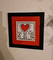 Bild, Druck mit Holzrahmen von Keith Haring Hessen - Kronberg im Taunus Vorschau