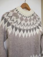 Pullover Norwegerpullover Strick grau creme beige weiß Esprit S M Neuhausen-Nymphenburg - Neuhausen Vorschau