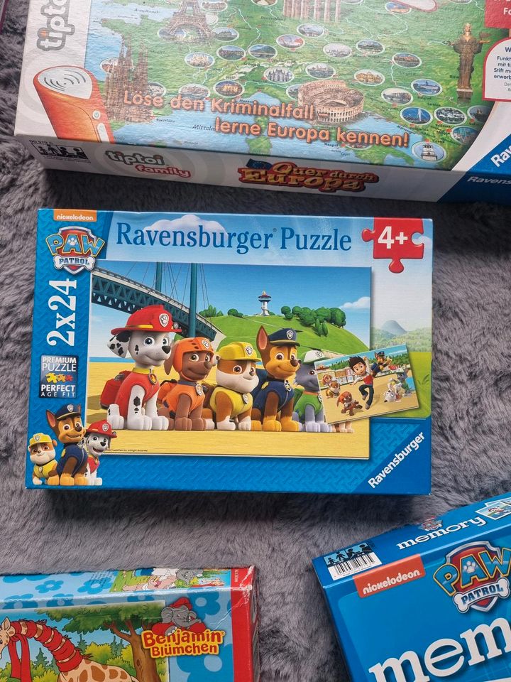 Puzzle paw patrol, tip toi Spiel, memory, hämmerchen Spiel in Waldbröl