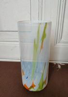 Lindshammar sweden Vase Milchglas vintage bunt 21cm Glas Kiel - Mitte Vorschau