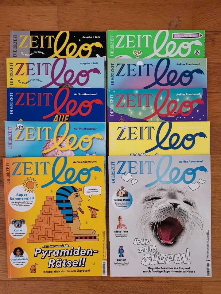 ZEIT leo Zeitschrift Kinder 1-8/2021, 1 und 3/2022 in Dresden