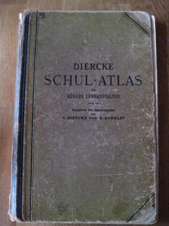 Diercke Schulatlas 1901 in Neuenrade