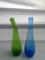 2 Ikea  Vasen / Blumenvasen  Glas  Vintage  blau + grün Hessen - Biblis Vorschau