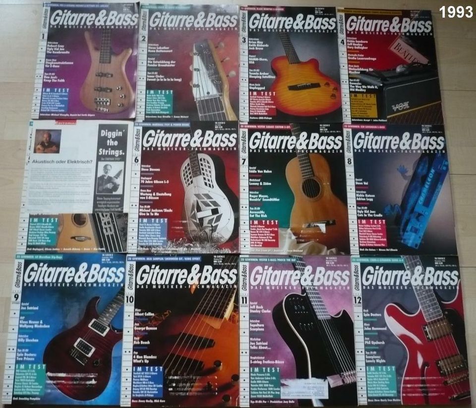 GITARRE & BASS (MUSIKER) Das Musiker Fachmagazin - 1986 bis 2007 in Kulmbach