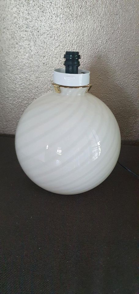 Murano Glas Swirl Tischleuchte Tischlampe Vintage mid century in Landshut