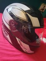 Motorradhelm in weiß schwarz der Marke Nikko Niedersachsen - Isernhagen Vorschau