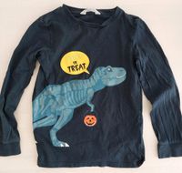 H&M Langarmshirt Halloween Dino dunkelblau  122 128 Bayern - Germering Vorschau