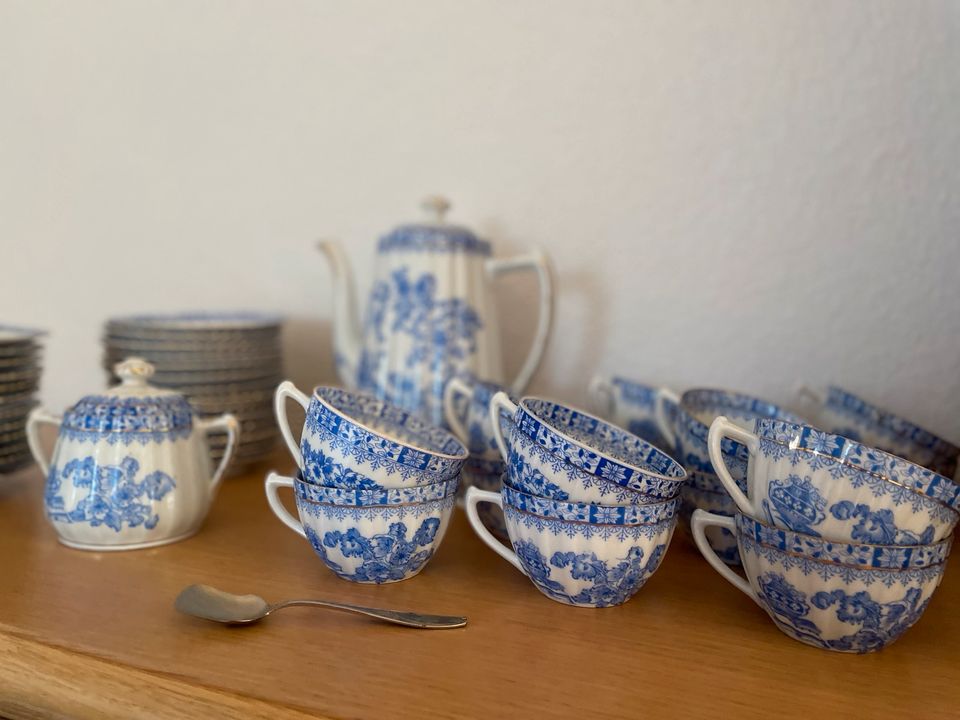 Tuppack Tiefenfurt China blau Kaffeeservice 42teilig in Zwickau