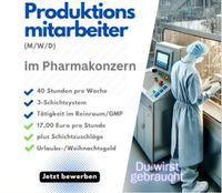 Produktionsmitarbeiter (m/w/d) im Pharmabereich gesucht Berlin - Treptow Vorschau