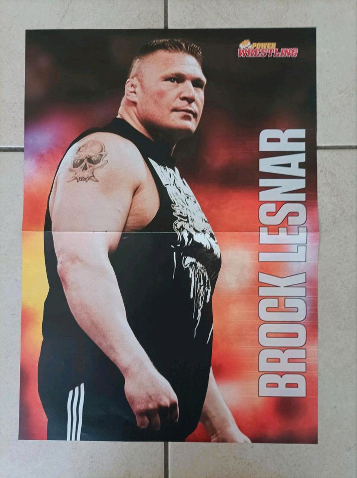 WWE WWF WRESTLING POSTER BROCK LESNAR SAMMLUNG in Hamm