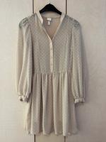 Blusenkleid mit Puffärmeln H&M - beige - XS - Kleid Kr. Altötting - Tüßling Vorschau