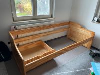 Holzbett, 2 breit, 90 tief, mit Bettkasten und Rost Baden-Württemberg - Überlingen Vorschau
