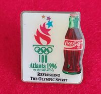 Schöner Pin Button Anstecker Olympia Atlanta 1996 Coca-Cola Nordrhein-Westfalen - Hiddenhausen Vorschau