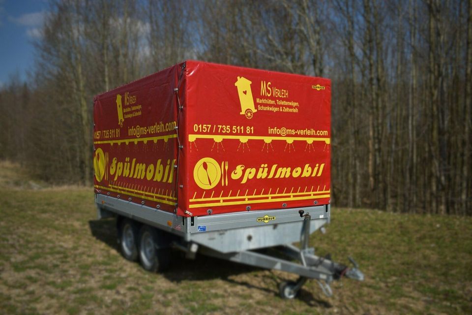 Spülmobil, Geschirrmobil, Spülanhänger, mobile Spülmaschine in Steinhöring