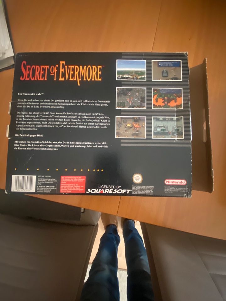 Super Nintendo  Original Spiel,Secret of Evermore in Big Box OVP. in Nennslingen