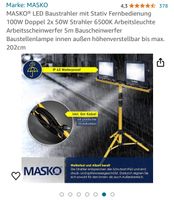 MASKO LED Baustrahler 100W IP65 Lindenthal - Köln Sülz Vorschau