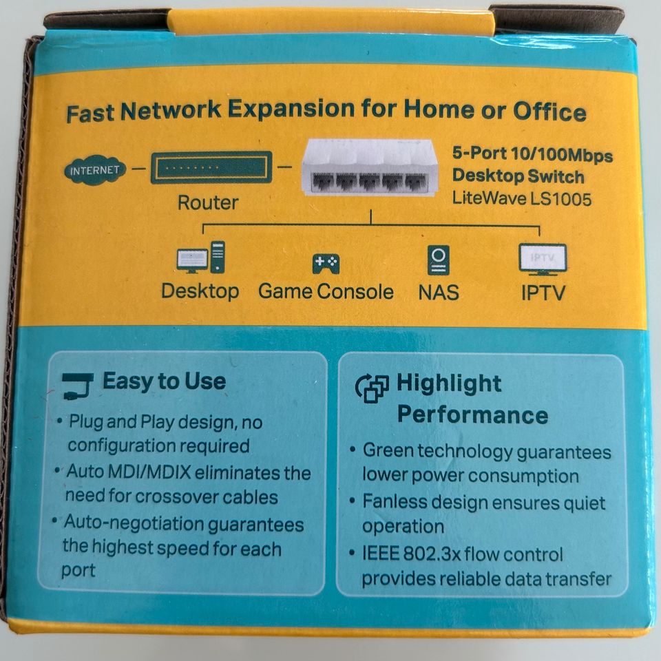 tp-link Desktop Switch 5-Port 10/100Mbps TOP in Türkenfeld